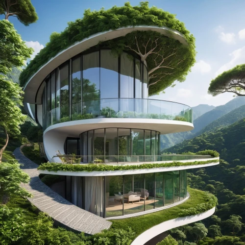 futuristic architecture,eco-construction,eco hotel,tree house,luxury property,modern architecture,tropical house,green living,tree house hotel,modern house,luxury real estate,house in mountains,house in the forest,futuristic landscape,cubic house,dunes house,beautiful home,house in the mountains,luxury home,smart house,Photography,General,Realistic