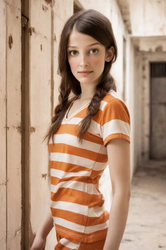 girl in t-shirt,girl in a historic way,striped background,digital compositing,child girl,girl in a long,wooden background,horizontal stripes,wooden doll,clove,children's photo shoot,child portrait,female doll,portrait background,children's background,antique background,photographic background,young model istanbul,image editing,ancient egyptian girl