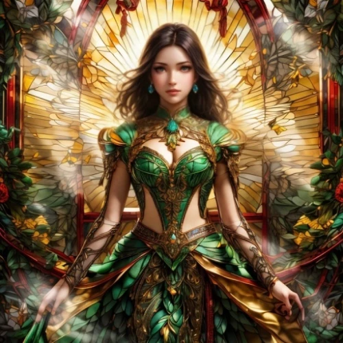 the enchantress,fantasy art,faery,celtic queen,fantasy picture,fairy queen,faerie,fantasy woman,fairy peacock,fantasy portrait,archangel,baroque angel,rosa 'the fairy,oriental princess,fairy tale character,sorceress,goddess of justice,celtic woman,mystical portrait of a girl,fire angel