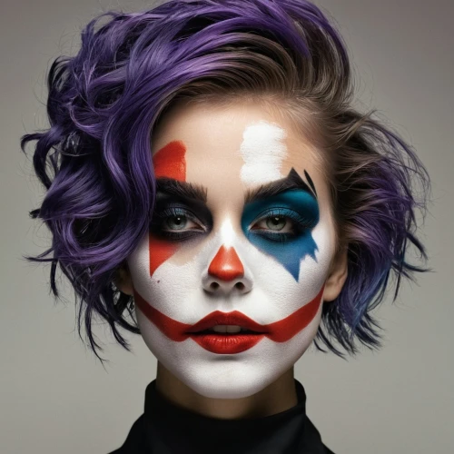 rodeo clown,face paint,scary clown,clown,harlequin,creepy clown,horror clown,joker,bodypainting,mime artist,makeup artist,face painting,harley quinn,patriot,body painting,bodypaint,mime,pop art style,harley,patriotic,Photography,Artistic Photography,Artistic Photography 05