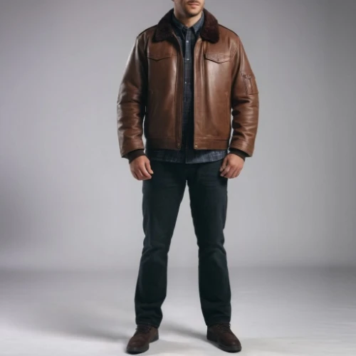 male model,leather,men clothes,leather jacket,men's wear,leather texture,bolero jacket,jacket,man's fashion,a uniform,lumberjack pattern,outerwear,bomber,blue-collar worker,chris evans,military uniform,sales man,male person,brown fabric,a motorcycle police officer