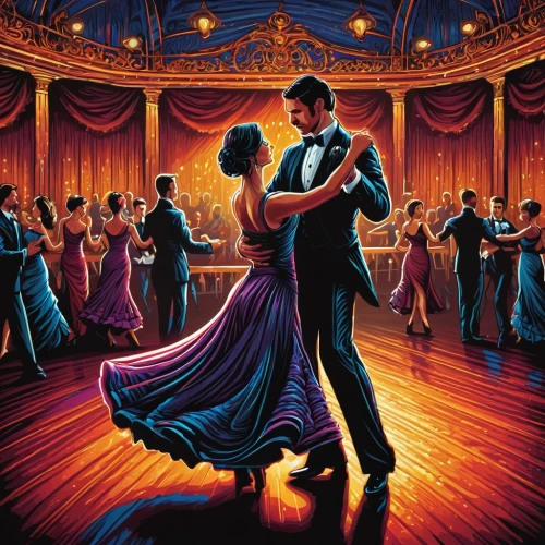 ballroom dance,latin dance,ballroom,argentinian tango,salsa dance,dancing couple,waltz,dancesport,tango argentino,concert dance,country-western dance,dancing,tango,kristbaum ball,dancers,dance,square dance,dance club,the ball,valse music,Illustration,Realistic Fantasy,Realistic Fantasy 25