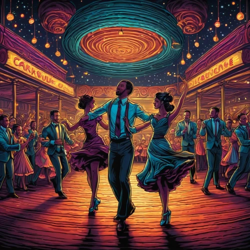 argentinian tango,the ball,concert dance,salsa dance,dancing couple,kristbaum ball,ballroom dance,ballroom,dancing,disco,danse macabre,square dance,to dance,artistic roller skating,tango argentino,dance club,mirror ball,country-western dance,jukebox,epcot ball,Illustration,Realistic Fantasy,Realistic Fantasy 25