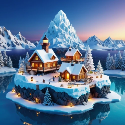 winter village,christmas landscape,north pole,christmas town,christmas village,christmas snowy background,ice castle,winter background,ice landscape,alpine village,christmasbackground,gingerbread houses,winter house,snow scene,cartoon video game background,snow landscape,aurora village,snow house,winter wonderland,nativity village,Photography,General,Realistic