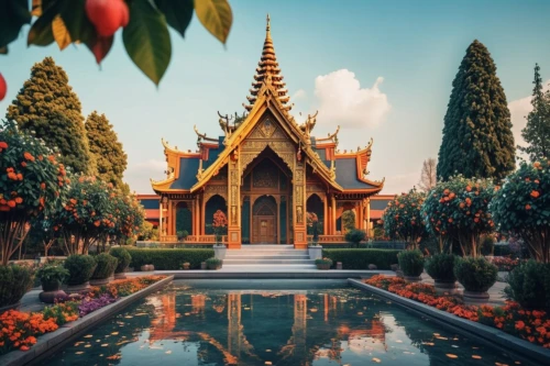 thai temple,chiang mai,buddhist temple complex thailand,cambodia,chiang rai,phra nakhon si ayutthaya,thai,laos,bangkok,myanmar,kuthodaw pagoda,dhammakaya pagoda,ayutthaya,thailand,thai buddha,grand palace,vientiane,wat huay pla kung,southeast asia,buddhist temple,Photography,General,Realistic