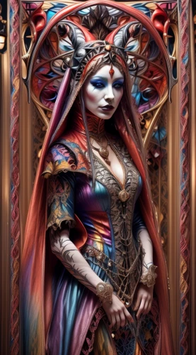 fantasy portrait,priestess,the carnival of venice,fantasy art,sorceress,the enchantress,masquerade,voodoo woman,celtic queen,blue enchantress,fantasy woman,maiden,la catrina,dark elf,wood elf,3d fantasy,cleopatra,female warrior,art nouveau frame,queen of hearts