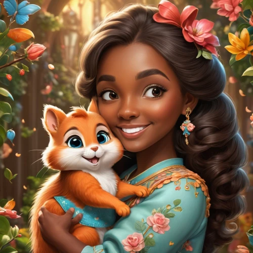 tiana,jasmine,jasmine blossom,jasmine bush,west indian jasmine,moana,cute cartoon character,adorable fox,disney character,cute fox,fantasy portrait,a beautiful jasmine,fairy tale character,romantic portrait,coco,child fox,rosa ' amber cover,indian jasmine,yogananda,tamarin,Photography,General,Fantasy