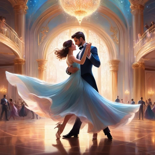 ballroom dance,ballroom,waltz,dancing couple,latin dance,argentinian tango,salsa dance,dance,dancing,the ball,concert dance,golden weddings,valse music,cg artwork,ice dancing,musical background,dancesport,dancers,to dance,tango argentino,Illustration,Realistic Fantasy,Realistic Fantasy 01