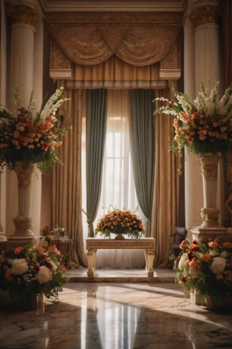 floral decorations,floral arrangement,flower arrangement lying,flower arrangement,venetian hotel,neoclassical,bridal suite,wedding decoration,rococo,ornate room,interior decor,royal interior,marble palace,flower arranging,entrance hall,centrepiece,funeral urns,gleneagles hotel,palazzo,hotel hall,Photography,General,Cinematic