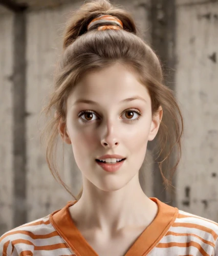 updo,natural cosmetic,hair tie,curlers,realdoll,artificial hair integrations,bun,orange color,orange,female model,young woman,french silk,women's cosmetics,beautiful face,portrait of a girl,girl in t-shirt,applying make-up,model beauty,beautiful young woman,chignon