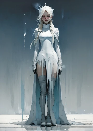 ice queen,the snow queen,suit of the snow maiden,white rose snow queen,eternal snow,winterblueher,ice princess,white heart,water-the sword lily,father frost,ice crystal,icicle,ghost girl,frost,crystalline,echo,snow angel,hoarfrost,polar,priestess,Conceptual Art,Fantasy,Fantasy 10