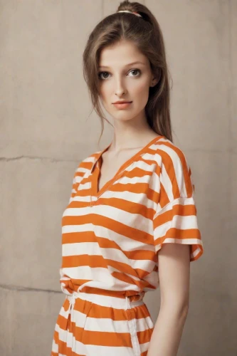 orange,orange color,horizontal stripes,striped background,women clothes,pregnant girl,girl in t-shirt,women's clothing,bright orange,female model,orange half,orange robes,pin stripe,women fashion,stripes,pregnant woman,yellow orange,retro woman,murcott orange,ladies clothes