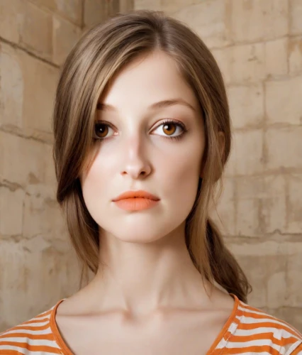 asymmetric cut,natural cosmetic,female model,woman face,woman's face,realdoll,orange,artificial hair integrations,girl portrait,portrait of a girl,doll's facial features,beauty face skin,women's cosmetics,face portrait,shoulder length,female face,young woman,a wax dummy,portrait background,woman portrait