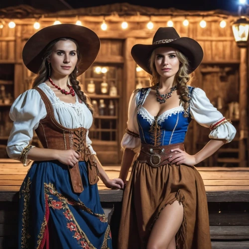 cowgirls,country-western dance,wild west,bavarian swabia,country dress,oktoberfest,bavarian,western,old country roses,costumes,oktoberfest celebrations,folk costumes,western riding,western film,cowboys,musketeers,oktoberfest background,women's clothing,costume festival,folk costume,Photography,General,Realistic