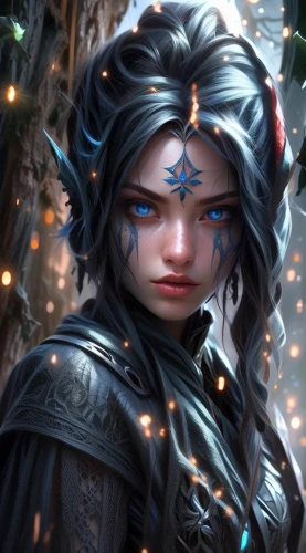 violet head elf,fantasy portrait,dark elf,male elf,elven,elf,wood elf,elves,fae,jaya,blue enchantress,fantasy art,the enchantress,fantasy picture,winterblueher,faerie,elsa,elven flower,gara,cg artwork