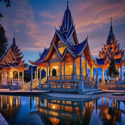 thai temple,buddhist temple complex thailand,asian architecture,thai,thailand,chiang rai,buddhist temple,chiang mai,cambodia,thailad,southeast asia,white temple,grand palace,vientiane,thai cuisine,pagoda,wat huay pla kung,thai buddha,laos,phra nakhon si ayutthaya