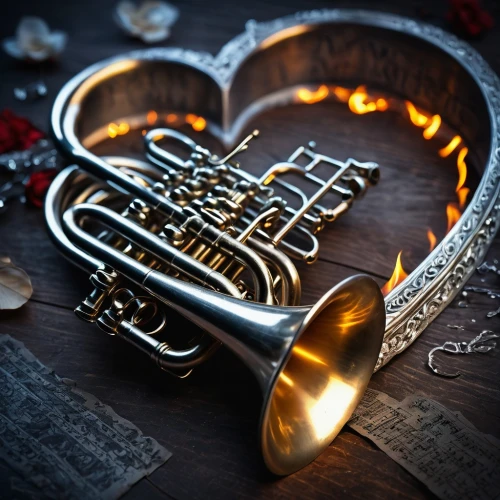 brass instrument,flugelhorn,musical instruments,music instruments,wedding band,instrument music,musical instrument,opera glasses,saxhorn,instruments musical,brass band,mellophone,fanfare horn,tuba,musical note,musical instrument accessory,hot love,heart lock,saxophone,instruments,Photography,General,Fantasy