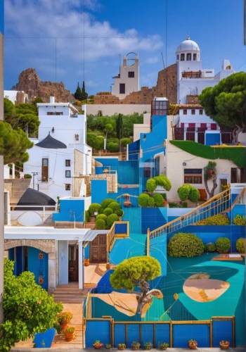 greek island,puglia,lanzarote,santorini,djerba,ostuni,morocco,greek islands,san juan,aegean,mediterranean,mykonos,oia,hellenic,karpathos,lindos,blocks of houses,apulia,maspalomas,lakonos,Photography,General,Realistic