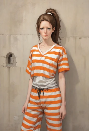 prisoner,prison,in custody,captivity,handcuffed,shackles,arbitrary confinement,arrest,restriction,david bates,horizontal stripes,criminal,girl in a historic way,girl with a wheel,lilian gish - female,punishment,detention,tied up,liberty cotton,high-wire artist,Digital Art,Comic