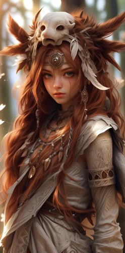 dryad,faery,merida,fantasy portrait,female warrior,cinnamon girl,fantasy art,fantasy woman,faerie,fae,warrior woman,little girl in wind,wind warrior,heroic fantasy,fairy tale character,faun,the enchantress,wood elf,fantasy picture,fantasy girl