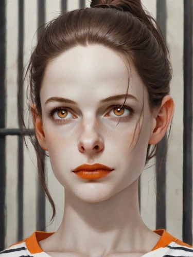 portrait background,prisoner,girl portrait,orange,portrait of a girl,clementine,fantasy portrait,custom portrait,lilian gish - female,vanessa (butterfly),katniss,world digital painting,woman face,geisha,sci fiction illustration,mystical portrait of a girl,digital painting,orange eyes,painted lady,illustrator,Digital Art,Comic