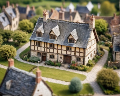 miniature house,tilt shift,dolls houses,model house,knight village,escher village,french building,medieval town,doll's house,medieval architecture,elizabethan manor house,honfleur,crispy house,wooden houses,estate agent,château,half-timbered houses,bendemeer estates,house roofs,normandy,Unique,3D,Panoramic