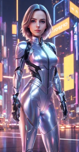 cyborg,futuristic,nova,chrome steel,ai,valerian,cg artwork,steel,cyberpunk,cyber,symetra,scifi,silver,metropolis,silver surfer,space-suit,steel man,aluminum,metallic,android,Digital Art,3D