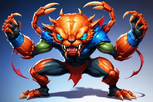 imp,chilli crab,kobold,minotaur,butomus,skylander giants,devil,skordalia,goji,fire devil,firebrat,crab 2,leopard's bane,loukaniko,sea devil,scorpion,crab 1,brute,ora,wall,Conceptual Art,Fantasy,Fantasy 26