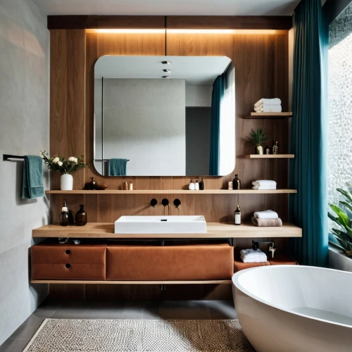 modern minimalist bathroom,luxury bathroom,shower bar,bathtub,bathroom,modern decor,interior modern design,washbasin,contemporary decor,tub,bathroom cabinet,corten steel,bathtub accessory,interior design,mid century modern,bathroom sink,washroom,modern room,interiors,modern style,Photography,General,Realistic