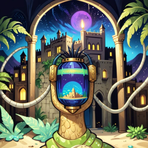 terrarium,game illustration,ms island escape,growth icon,mermaid background,ancient city,play escape game live and win,android game,clockmaker,gas lamp,witch's hat icon,fantasy city,omicron,ramadan background,treasure hunt,illuminated lantern,spiral background,fantasy world,magical adventure,art deco background,Anime,Anime,Cartoon