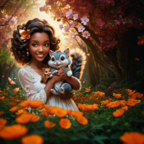 tiana,fantasy picture,girl in flowers,african daisies,a fairy tale,jasmine bush,girl in a wreath,children's fairy tale,beautiful girl with flowers,cinderella,flower girl,fantasy portrait,rosa 'the fairy,rapunzel,alice in wonderland,fairy tale character,fairy tale,digital compositing,fairytale,wonderland