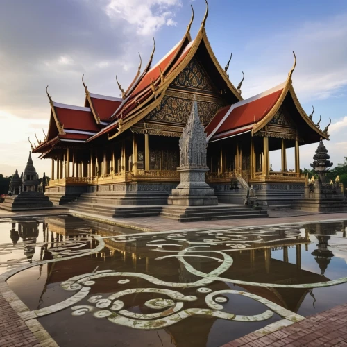 buddhist temple complex thailand,thai temple,grand palace,chiang rai,chiang mai,phra nakhon si ayutthaya,cambodia,vientiane,buddhist temple,dhammakaya pagoda,thai,laos,wat huay pla kung,thailand,theravada buddhism,royal tombs,thai buddha,thai pattern,taman ayun temple,hall of supreme harmony,Photography,General,Realistic