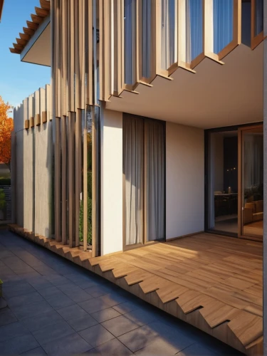 3d rendering,wooden decking,timber house,folding roof,dunes house,render,modern house,daylighting,laminated wood,corten steel,wood deck,wooden house,wooden facade,cubic house,archidaily,californian white oak,core renovation,glass facade,modern architecture,flat roof,Photography,General,Realistic