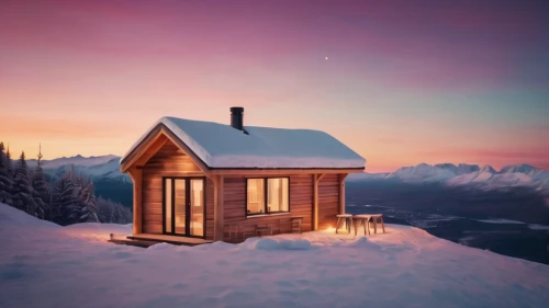the cabin in the mountains,mountain hut,winter house,small cabin,snow house,snowhotel,snow shelter,alpine hut,mountain huts,house in mountains,log cabin,chalet,inverted cottage,house in the mountains,snow roof,log home,wooden hut,summer house,miniature house,holiday home,Photography,General,Cinematic