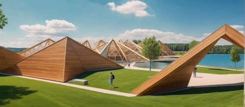 cube stilt houses,eco-construction,wooden construction,eco hotel,wigwam,archidaily,floating huts,school design,3d rendering,timber house,roof structures,cubic house,wooden sauna,wood structure,corten steel,tipi,futuristic architecture,teepees,lotus temple,outdoor structure,Photography,General,Realistic