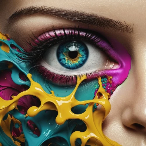 peacock eye,women's eyes,bodypainting,abstract eye,eyes makeup,body painting,psychedelic art,neon body painting,fractals art,multicolor faces,eyeball,masquerade,bodypaint,body art,fractalius,airbrushed,face paint,neon makeup,eye,cosmetics,Photography,Artistic Photography,Artistic Photography 05