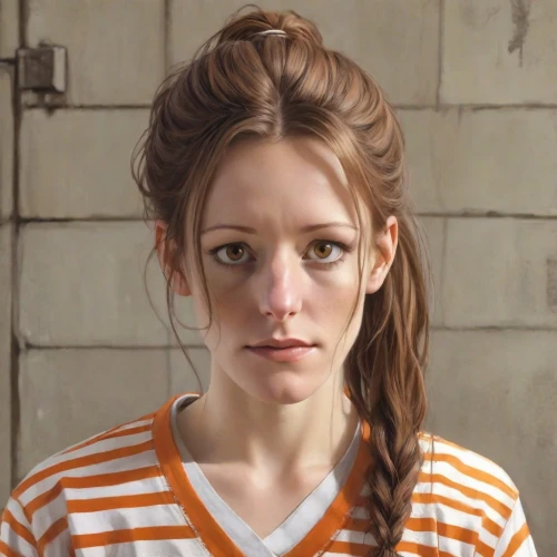 lindsey stirling,portrait of a girl,girl portrait,pippi longstocking,girl in t-shirt,young woman,portrait of a woman,the girl's face,horizontal stripes,laurel cherry,british actress,girl-in-pop-art,woman portrait,the girl at the station,artist portrait,portrait of christi,girl with cereal bowl,lilian gish - female,feist,milkmaid,Digital Art,Comic