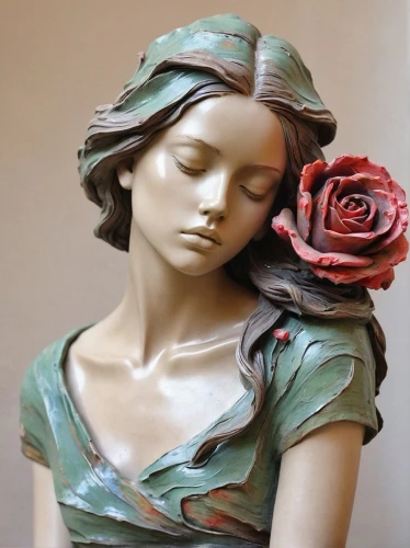 porcelain rose,woman sculpture,bronze sculpture,sculptor ed elliott,girl in a wreath,sculptor,fabric roses,sculpture,artist's mannequin,rose wrinkled,decorative figure,the sleeping rose,wood carving,rose wreath,garden sculpture,bibernell rose,beautiful bonnet,allies sculpture,rose bloom,girl in flowers,Illustration,Paper based,Paper Based 11