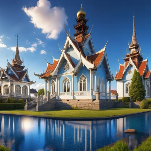 thai temple,buddhist temple complex thailand,cambodia,chiang rai,white temple,phra nakhon si ayutthaya,chiang mai,vientiane,grand palace,fairy tale castle,ayutthaya,laos,thai,dhammakaya pagoda,asian architecture,thailand,kuthodaw pagoda,fairytale castle,bangkok,thailad,Photography,General,Realistic