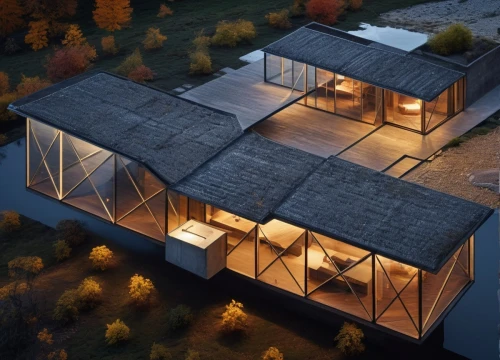 cubic house,folding roof,3d rendering,frame house,cube house,timber house,roof panels,roof landscape,flat roof,inverted cottage,modern architecture,metal roof,cube stilt houses,archidaily,modern house,house roofs,house shape,smart home,glass facade,wooden house,Photography,General,Fantasy