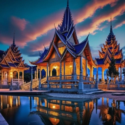 thai temple,buddhist temple complex thailand,asian architecture,thai,thailand,buddhist temple,southeast asia,thailad,cambodia,grand palace,thai cuisine,chiang rai,white temple,chiang mai,vientiane,teal blue asia,pagoda,wat huay pla kung,thai buddha,inle lake