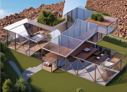 eco-construction,modern house,dunes house,modern architecture,cubic house,eco hotel,cube house,solar cell base,frame house,smart house,luxury property,3d rendering,construction site,architect plan,residential house,greenhouse,archidaily,smart home,landscape design sydney,luxury home,Photography,General,Realistic