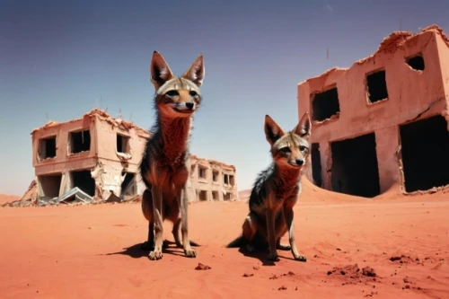 llamas,kangaroos,bazlama,libyan desert,desert fox,cangaroo,ouarzazate,gazelles,pair of ungulates,khartoum,guanaco,sossusvlei,two giraffes,meerkats,dogo sardesco,anglo-nubian goat,libya,stray dogs,fox stacked animals,strays