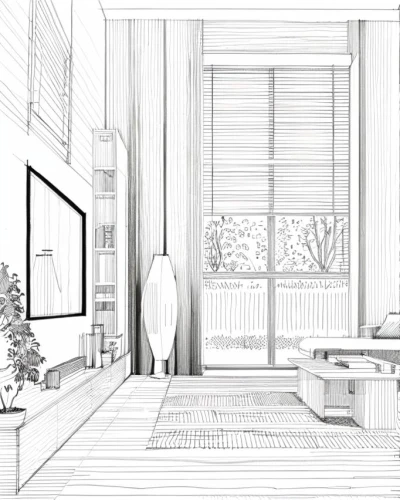 bedroom,apartment,home interior,livingroom,modern room,white room,interiors,plantation shutters,danish room,an apartment,scandinavian style,guest room,living room,interior design,core renovation,house drawing,japanese-style room,shared apartment,office line art,wireframe graphics,Design Sketch,Design Sketch,Hand-drawn Line Art
