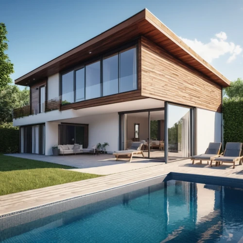 modern house,pool house,3d rendering,dunes house,luxury property,modern architecture,holiday villa,smart home,mid century house,house shape,wooden decking,render,luxury home,summer house,modern style,landscape design sydney,contemporary,timber house,luxury real estate,smarthome,Photography,General,Realistic