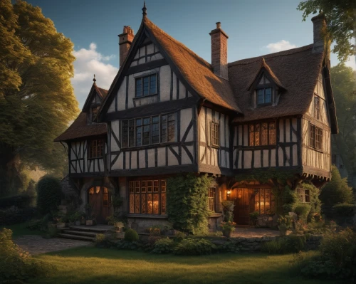 witch's house,half-timbered house,tudor,half timbered,half-timbered,elizabethan manor house,knight house,timber framed building,wooden house,witch house,crooked house,house in the forest,ancient house,country house,medieval architecture,crispy house,beautiful home,country cottage,traditional house,summer cottage,Photography,General,Fantasy