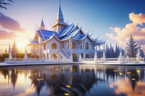 fairy tale castle,fairytale castle,ice castle,white temple,christmas landscape,christmas snowy background,snow house,snow landscape,winter house,winter background,snowy landscape,fairy tale,ice landscape,winter landscape,children's fairy tale,fairytale,winter village,a fairy tale,snow scene,nordic christmas,Photography,General,Realistic