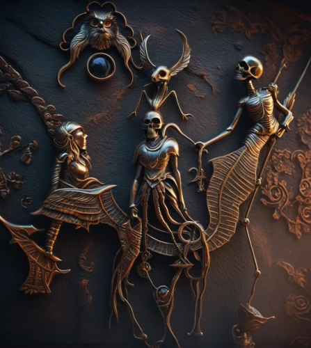 wood carving,carved wood,fairy tale icons,danse macabre,mod ornaments,carvings,bronze wall,wall decoration,zodiac,3d fantasy,sewing silhouettes,constellation lyre,frame ornaments,3d render,sculpt,antique background,halloween silhouettes,png sculpture,metal embossing,chocolatier,Photography,General,Fantasy