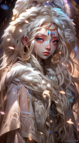 the snow queen,white rose snow queen,suit of the snow maiden,fantasy portrait,ice queen,opal,elven,masquerade,white lady,mystical portrait of a girl,fantasy art,priestess,luminous,eternal snow,fantasy woman,star mother,medusa,snow white,fairy tale character,white bird