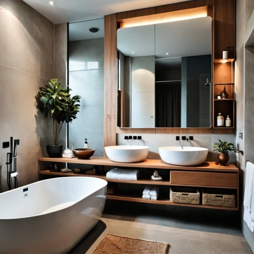 luxury bathroom,modern minimalist bathroom,interior modern design,bathroom cabinet,shower bar,modern decor,contemporary decor,bathroom,luxury home interior,bathtub,bathtub accessory,bathroom sink,shower base,washbasin,modern style,interior design,tub,bathroom accessory,bath accessories,stone sink,Photography,General,Realistic